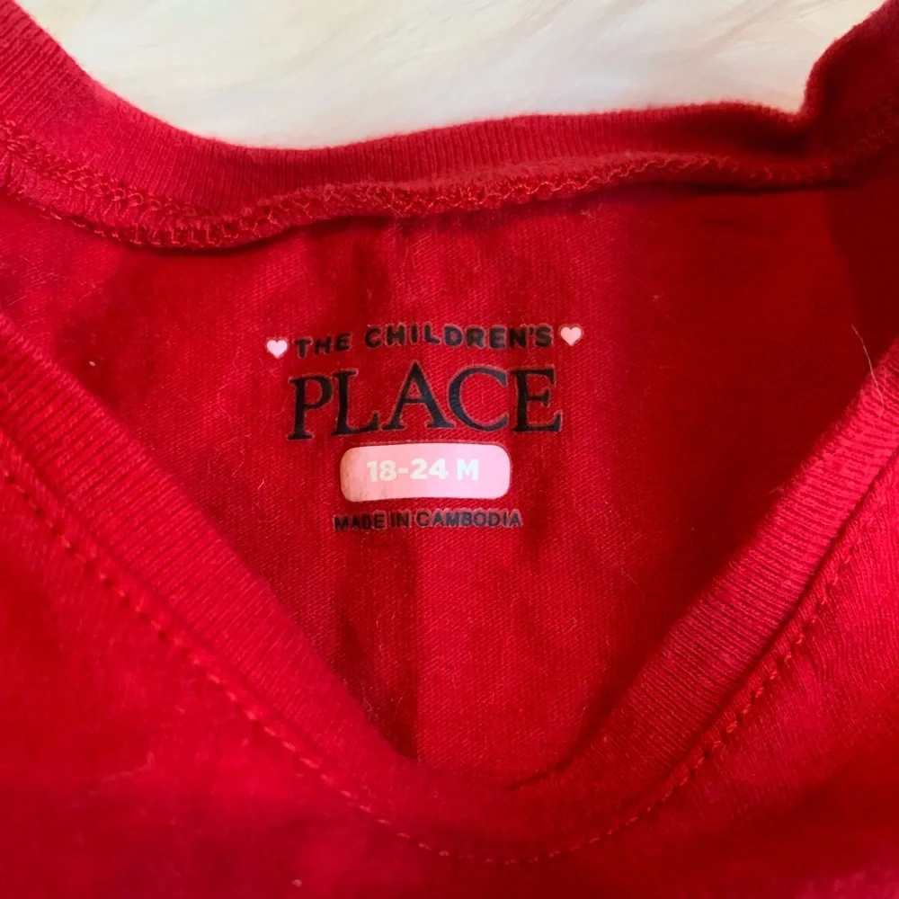 The Children’s Place Girls Christmas Holiday Shirt Size 18-24 Months